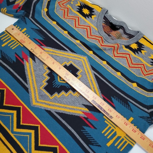 Empyre Knit‎ Pullover Sweater Men M Aztec Pattern Streetwear Outdoor Layer - Picture 8 of 11